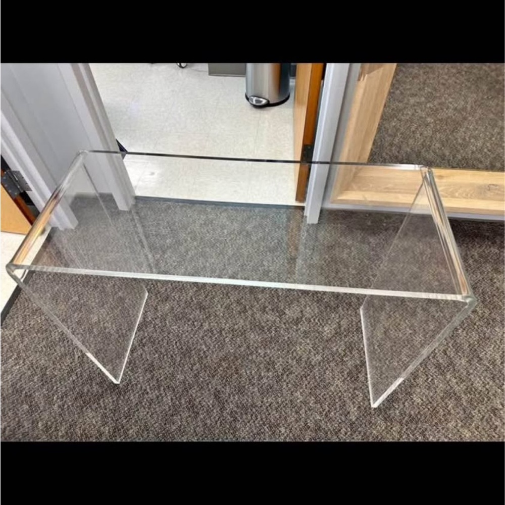 Modern Clear Acrylic Bath Bench